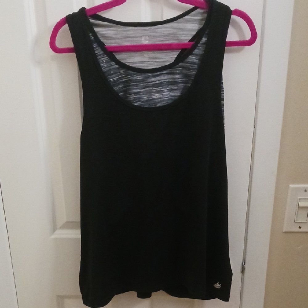 Stylish Black and Gray Tank Top